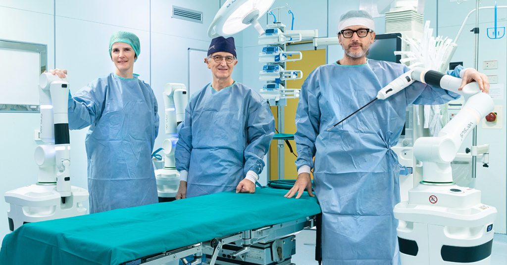 Tumore del polmone: al Policlinico di Milano eseguita per la prima volta una lobectomia con broncoplastica interamente con il supporto del robot chirurgico