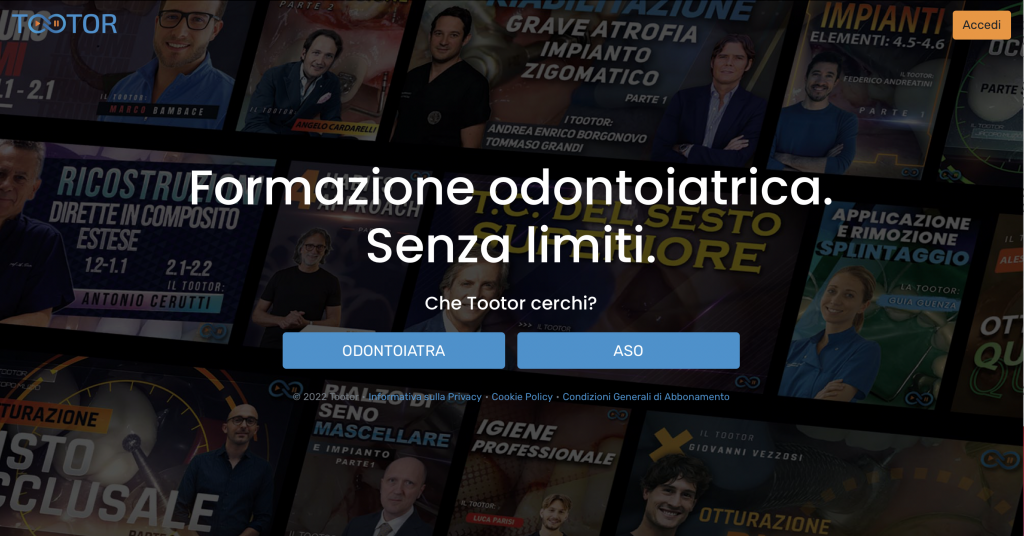 Tootor formazione online dentisti